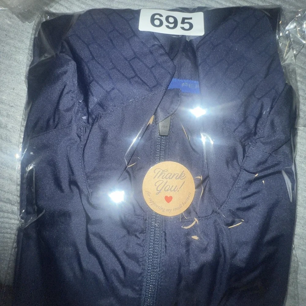 Polo Ralph‎ Lauren Sport Jacket Mens L Blue Windbreaker Full Zip Lightweight